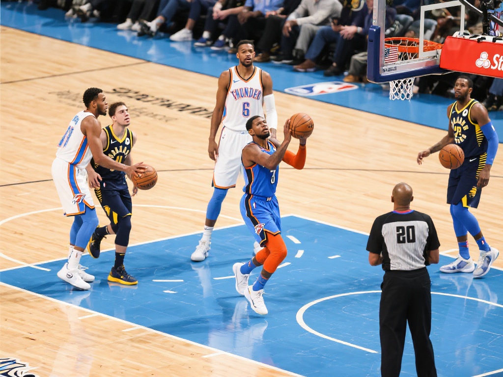 步行者与雷霆激战总决赛6月9日集锦